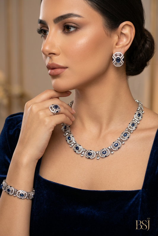 طقم ملاك الفاخر - Malak Luxury Set فضة 925