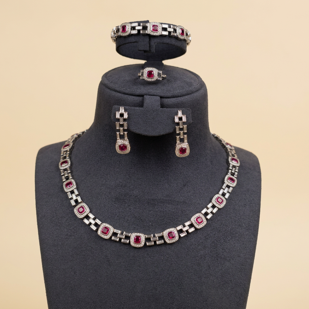 طقم بيان الفاخر - Bayan Luxury Set فضة 925