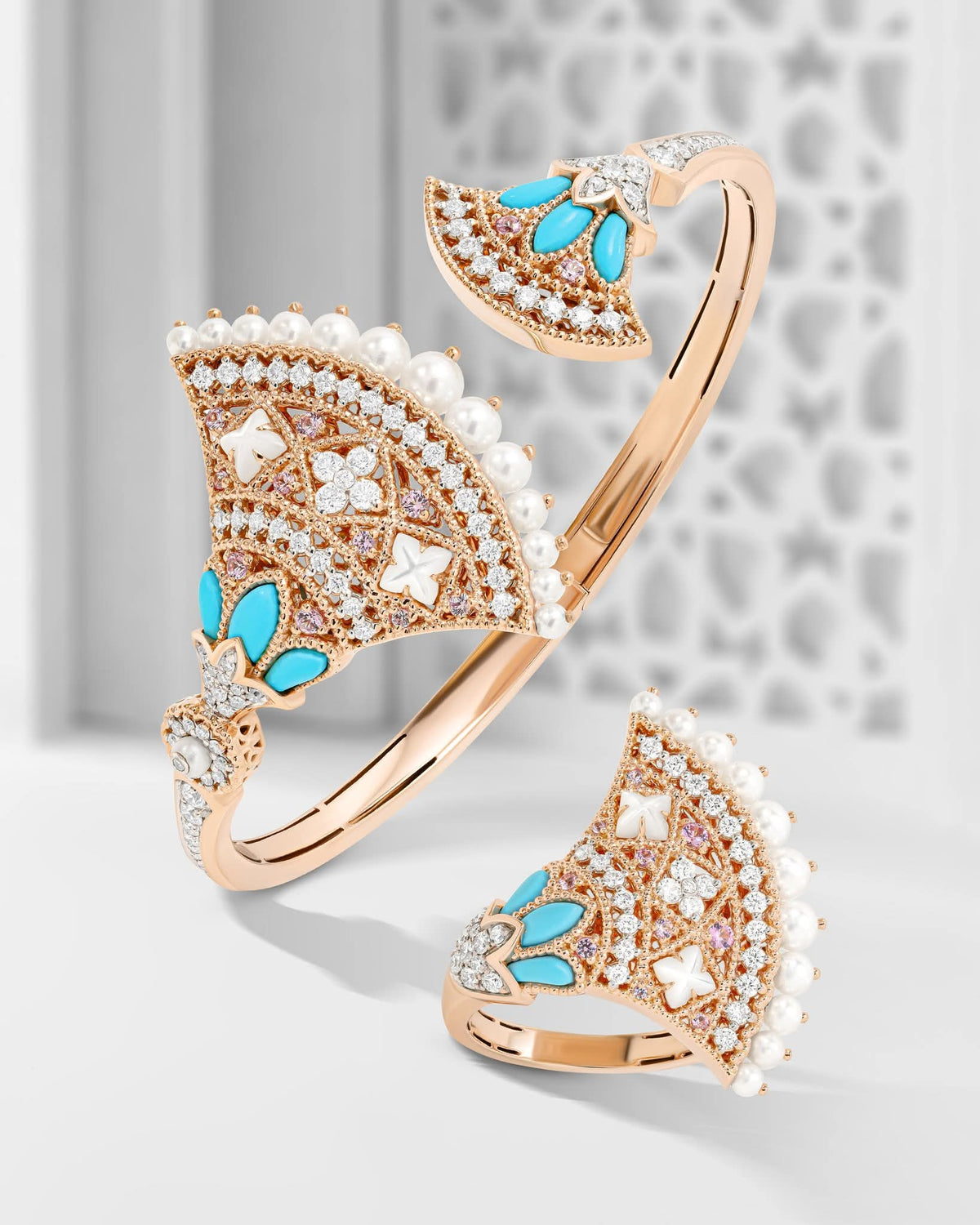 طقم الفيروز التراثي - Turquoise Heritage Set فضة 925 - صورة 2
