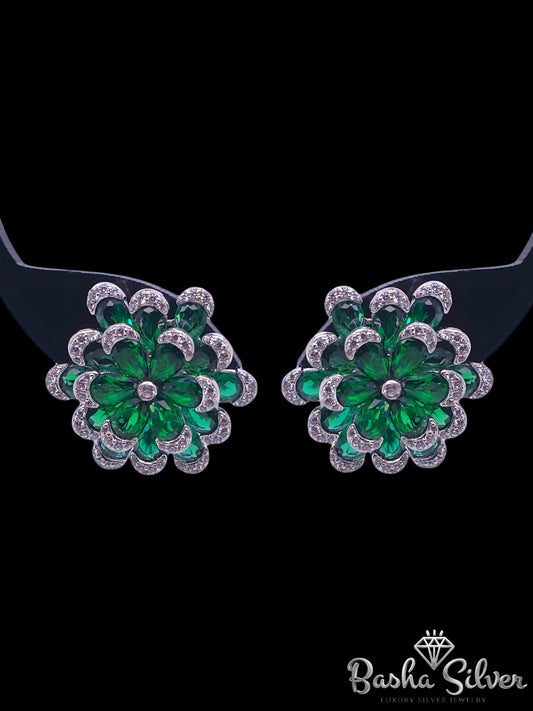Abiaa Green Earrings