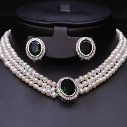 Eyes Green Pearl Set