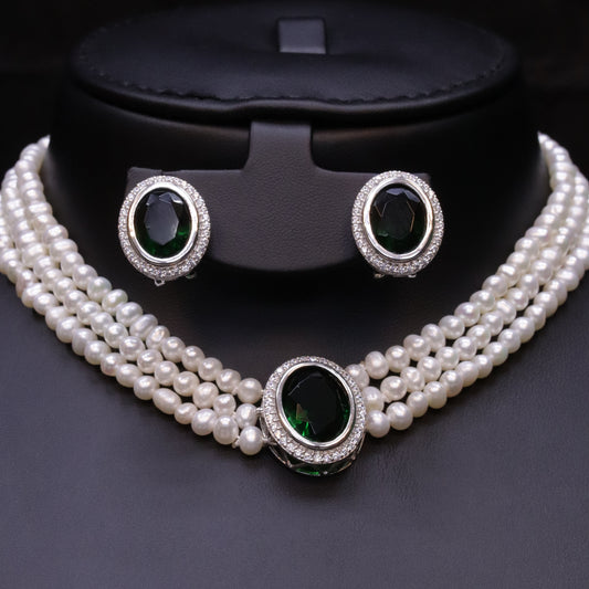 Eyes Green Pearl Set
