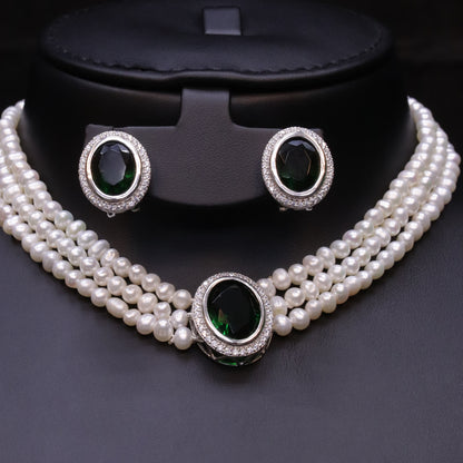 Eyes Green Pearl Set