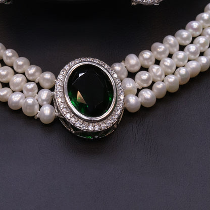 Eyes Green Pearl Set