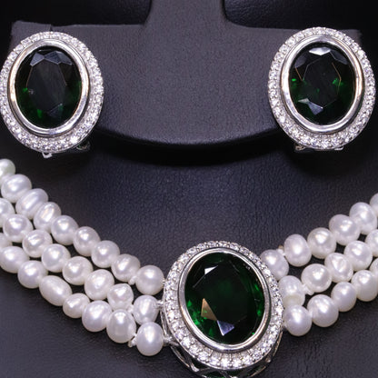 Eyes Green Pearl Set