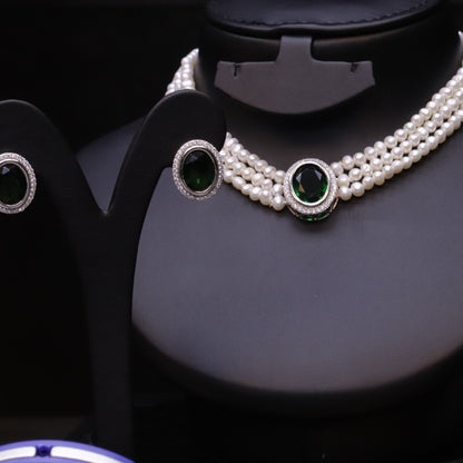 Eyes Green Pearl Set