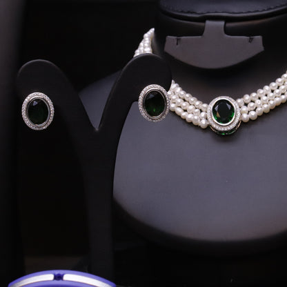 Eyes Green Pearl Set