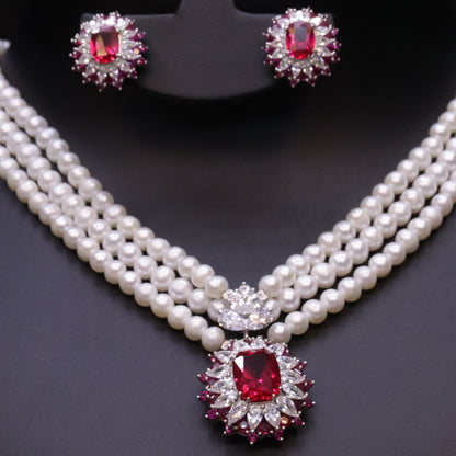 Rubby Pearl Set