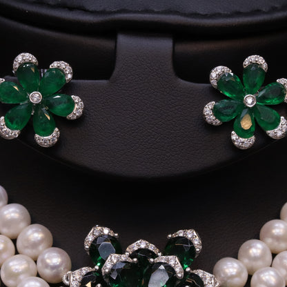 Abiya Green Pearl Set