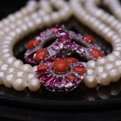 Badriya coral Pearl Set