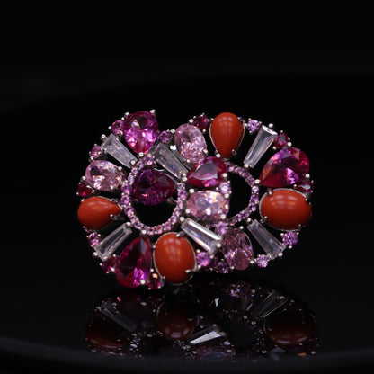 Badriya coral Pearl Set