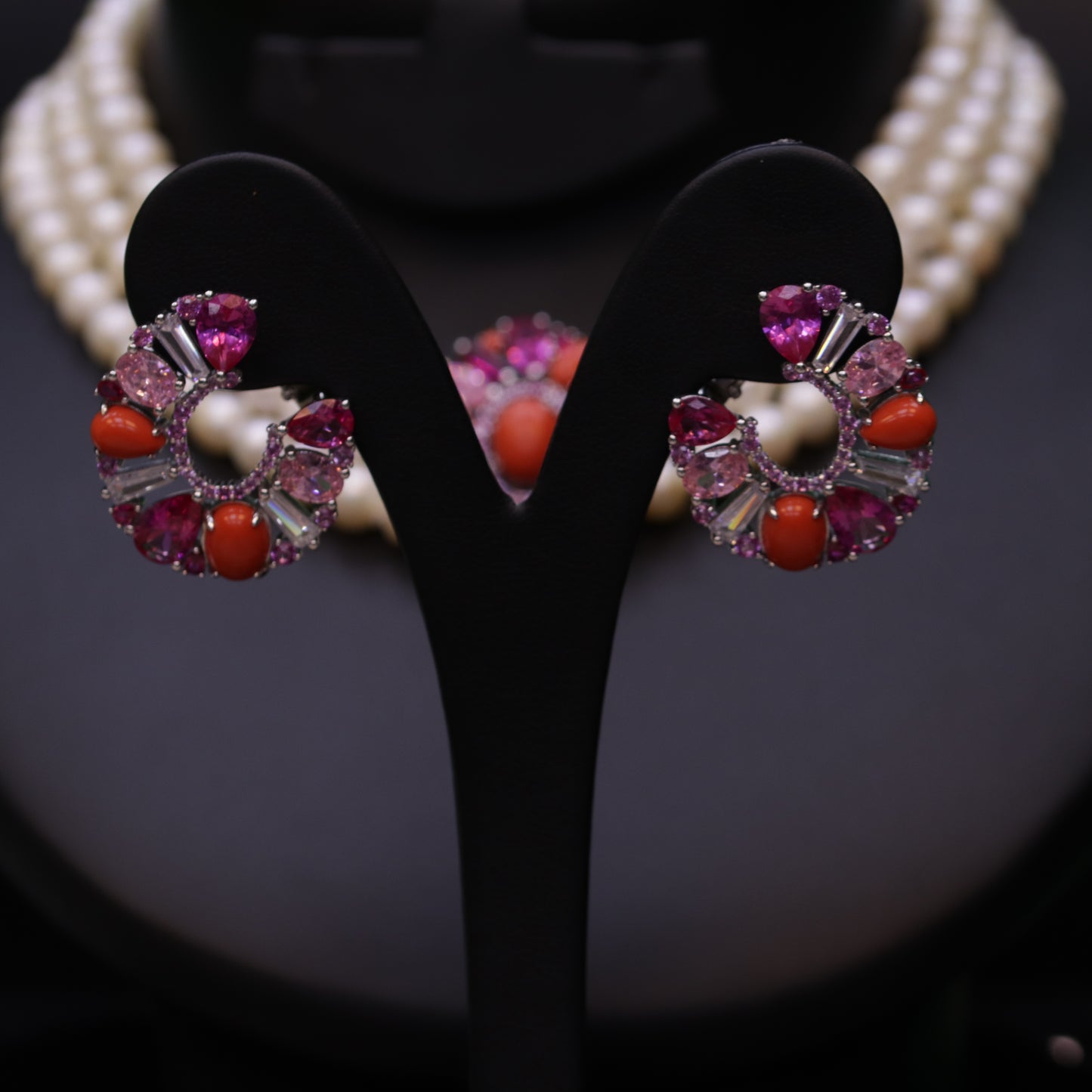 Badriya coral Pearl Set