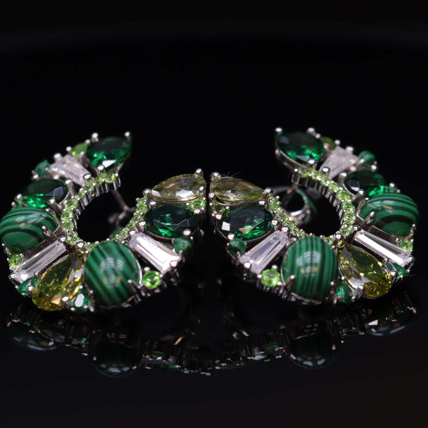 Badriya Green Pearl Set