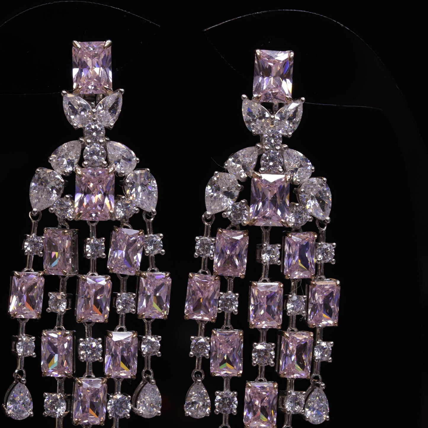 Pink Diamonds Earrings