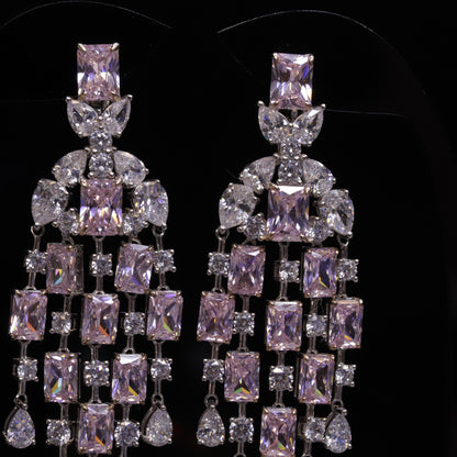 Pink Diamonds Earrings