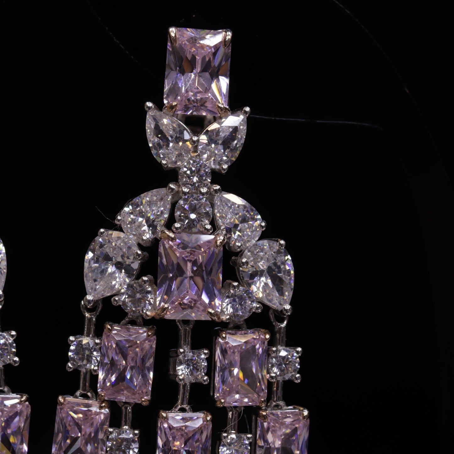 Pink Diamonds Earrings