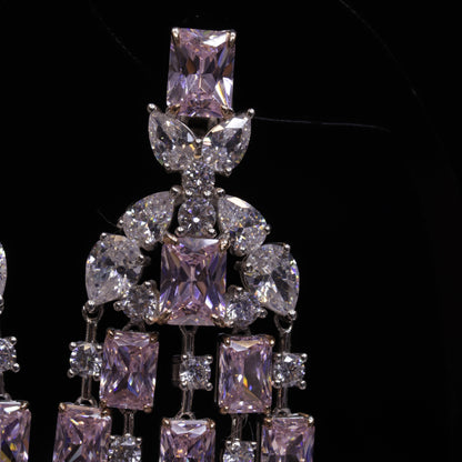 Pink Diamonds Earrings