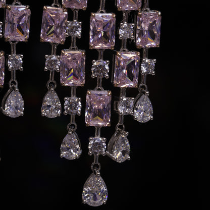 Pink Diamonds Earrings