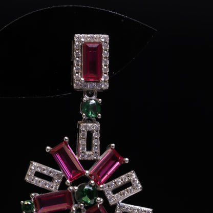 Red Moon Earrings