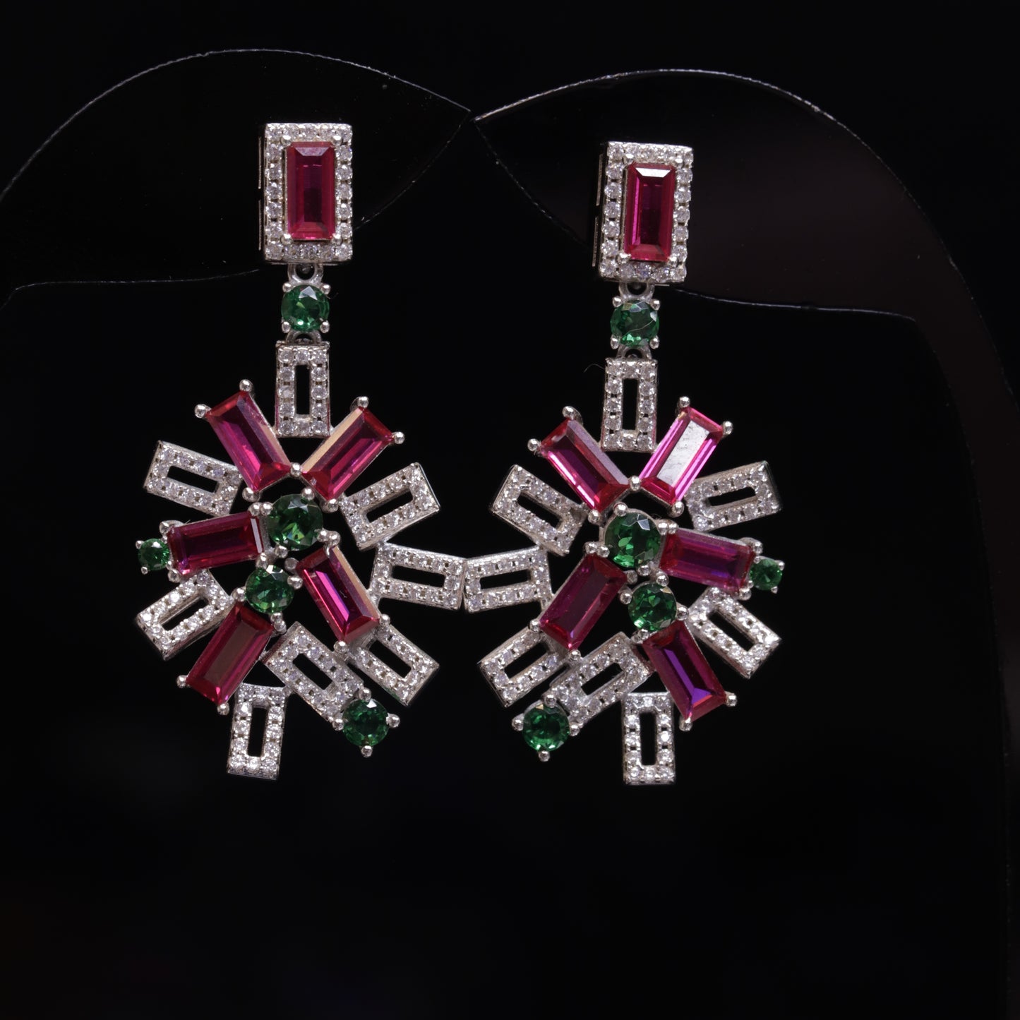 Red Moon Earrings