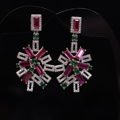 Red Moon Earrings