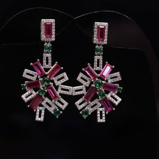 Red Moon Earrings