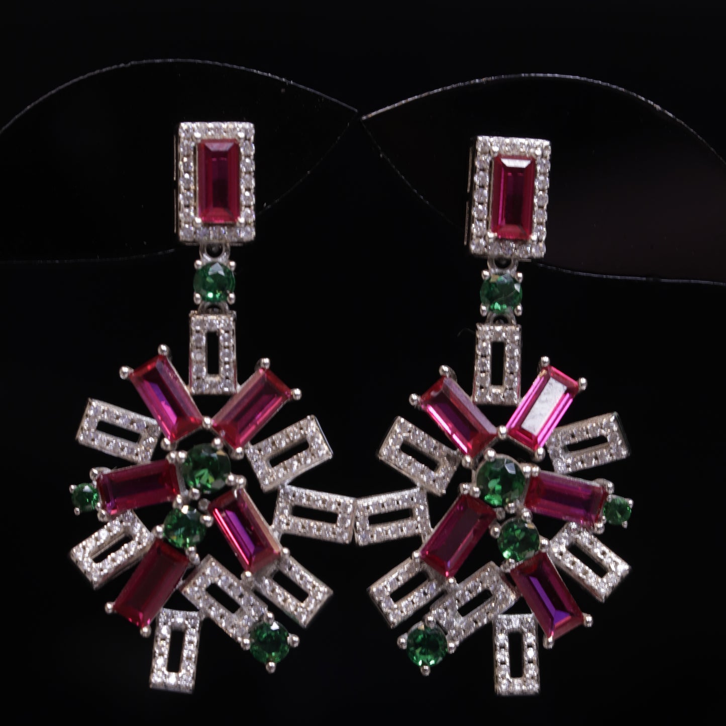 Red Moon Earrings