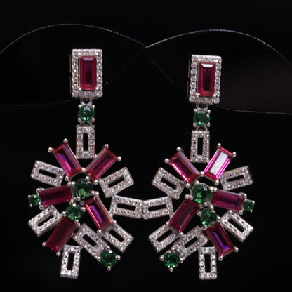 Red Moon Earrings
