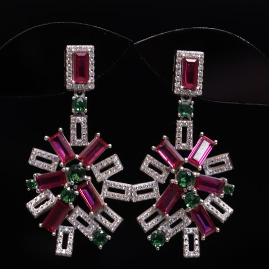 Red Moon Earrings