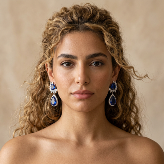 Sina Blue Earrings
