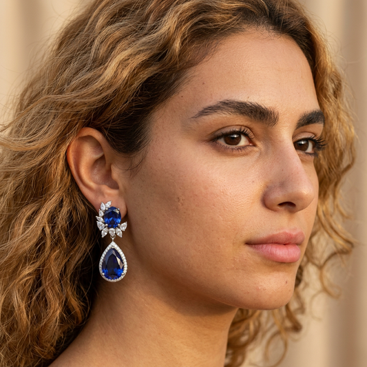 Sina Blue Earrings