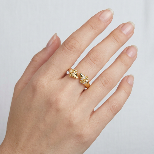 Talia Gold Signature Ring | خاتم تاليا