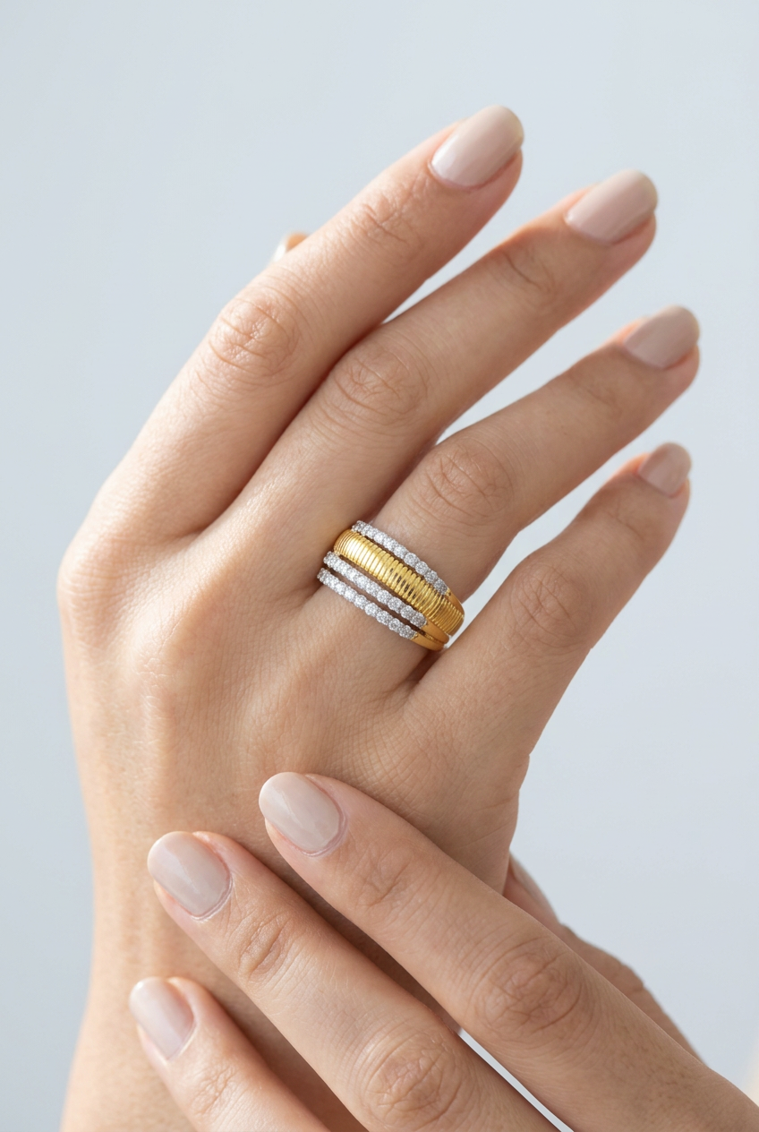 Maha Gold Marine Link Ring