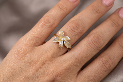 خاتم نجد - Najd Gold Garden Ring فضة 925 - صورة 5