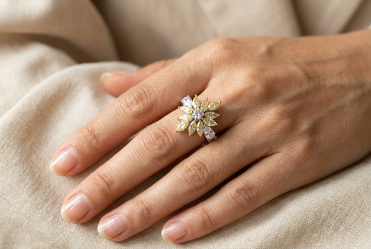 Ghala Yellow Solitaire Ring
