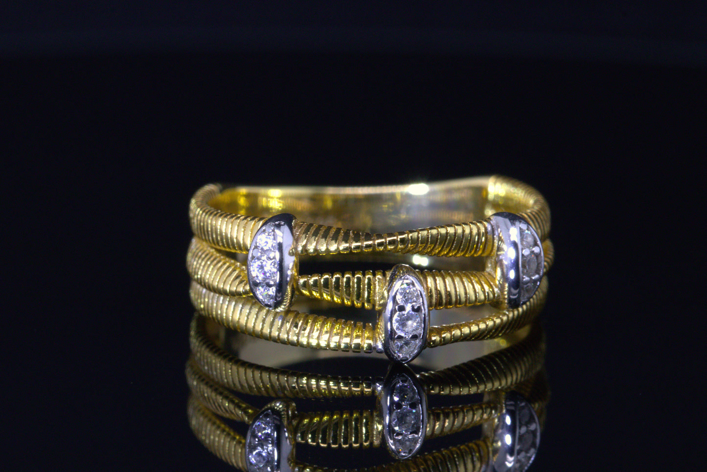Anello bagliori ovali - Twist