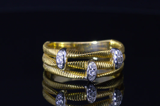 Anello bagliori ovali - Twist