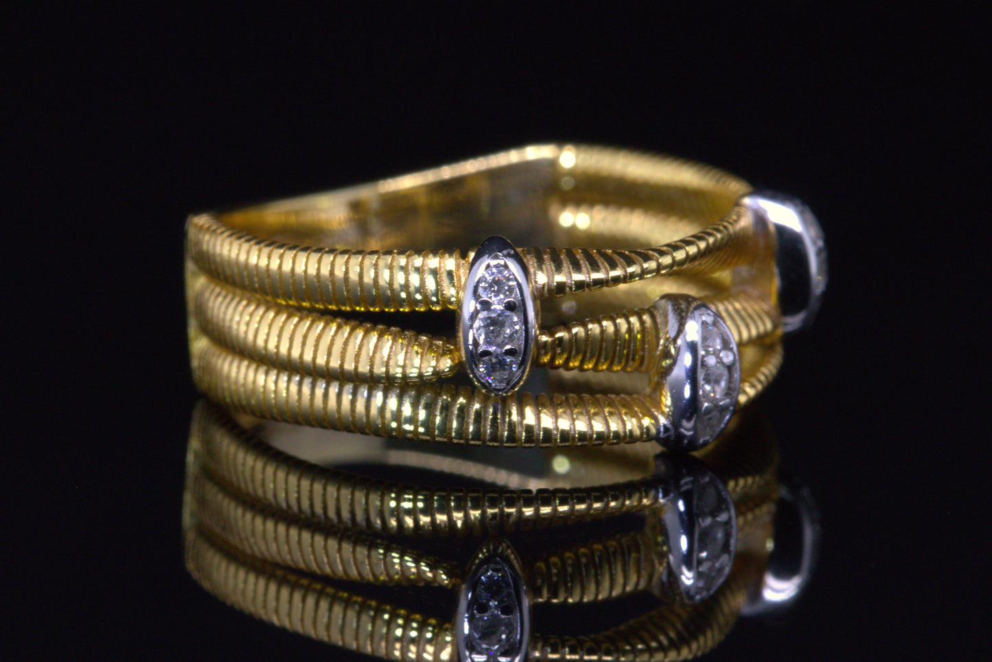 Anello bagliori ovali - Twist