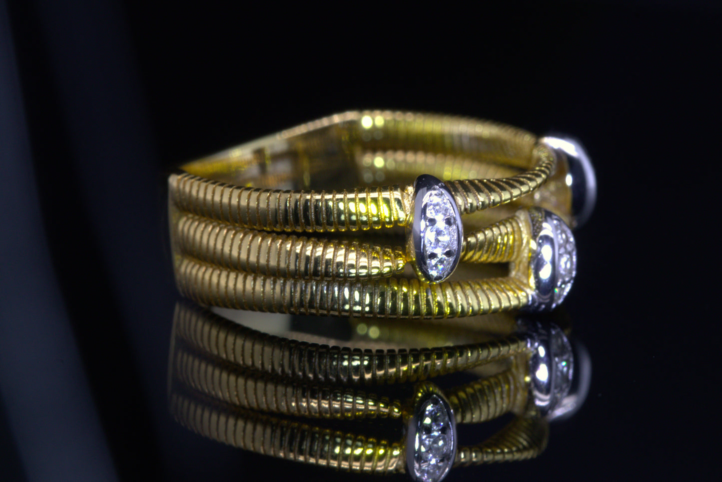 Anello bagliori ovali - Twist