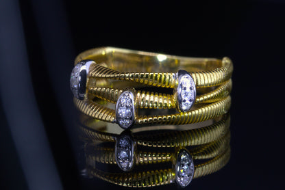 Anello bagliori ovali - Twist