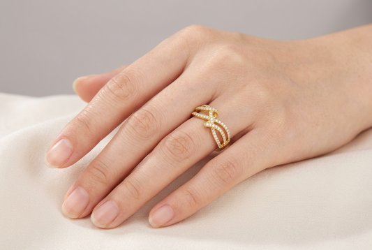 Miran Gold Infinity Ring | خاتم ميران ذهبي