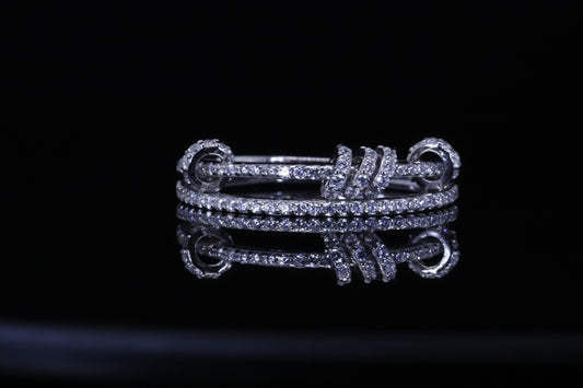 خاتم سديم فضي - Sadeem Silver Double Wrap Ring فضة 925