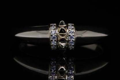 Ghalia Gold Stud Ring | خاتم غالية ذهبي