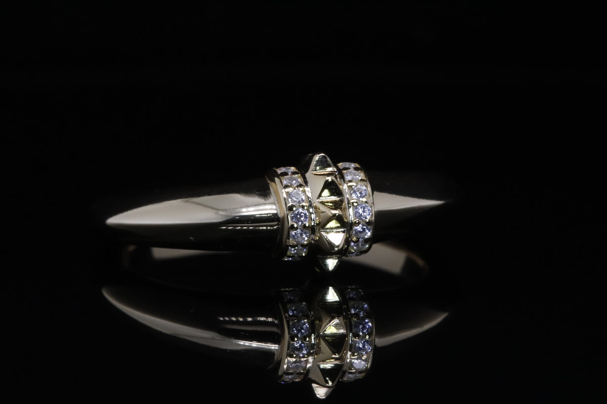 Ghalia Gold Stud Ring | خاتم غالية ذهبي