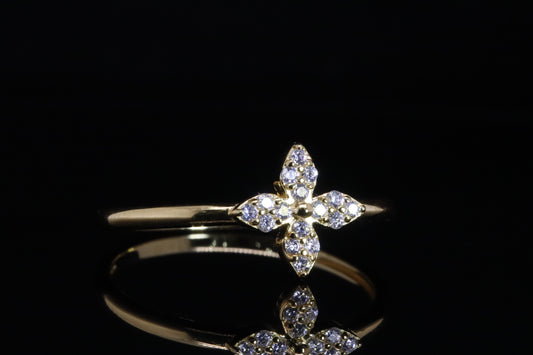 Sama Gold Clover Ring | خاتم سما ذهبي