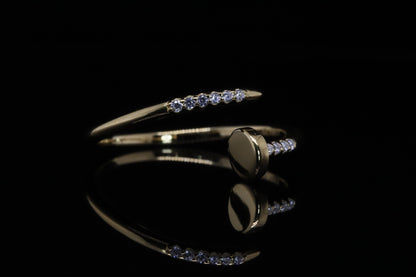 Tala Gold Nail Ring | خاتم تالا ذهبي
