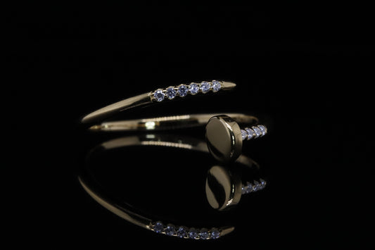Tala Gold Nail Ring | خاتم تالا ذهبي