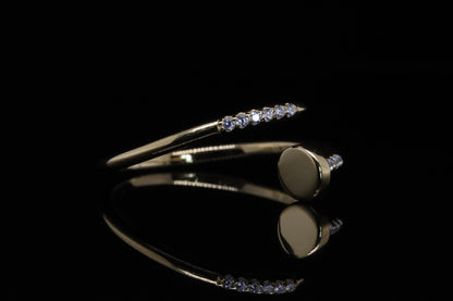 Tala Gold Nail Ring | خاتم تالا ذهبي