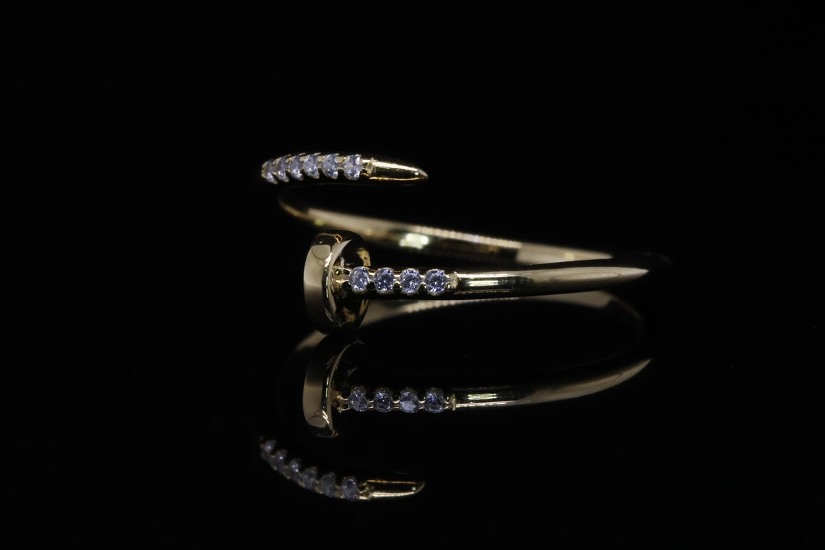 Tala Gold Nail Ring | خاتم تالا ذهبي