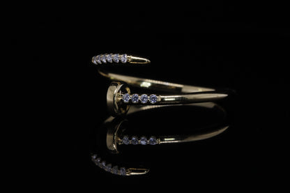 Tala Gold Nail Ring | خاتم تالا ذهبي